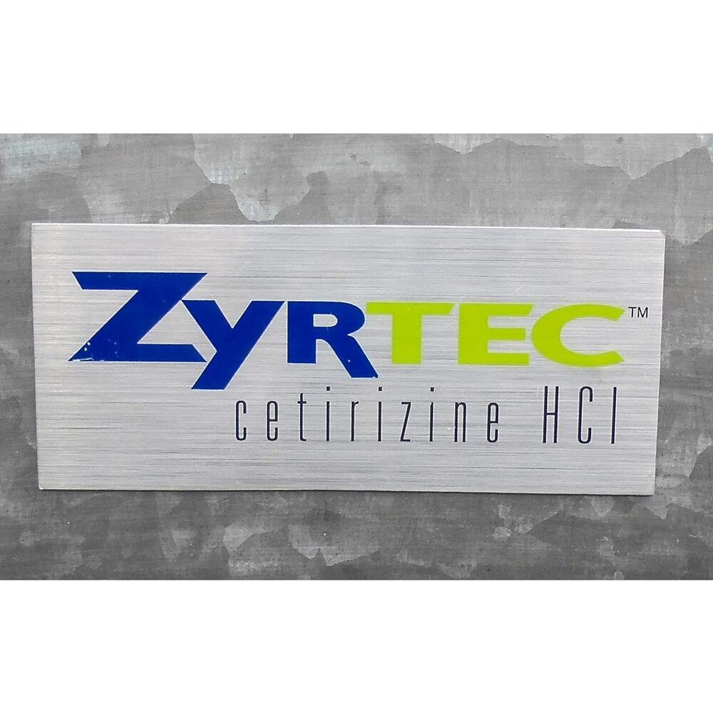 Zyrtec Cetirizine HCL Drug Promo Fridge Magnet Vintage 1990s